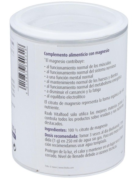 Citrato De Magnesio Polvo 200Gr.