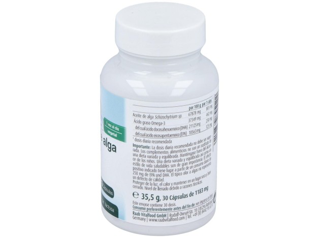 Raab Vitalfood Aceite De Alga Omega 3 1183Mg...