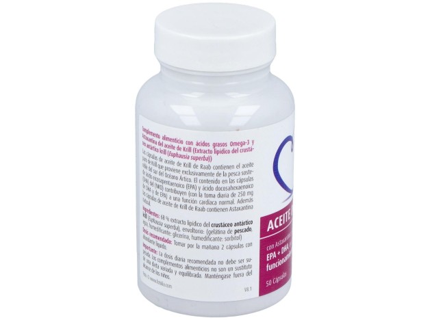 Raab Vitalfood Aceite Krill Forte 50Caps