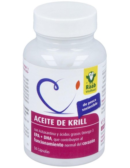 Raab Vitalfood Aceite Krill Forte 50Caps