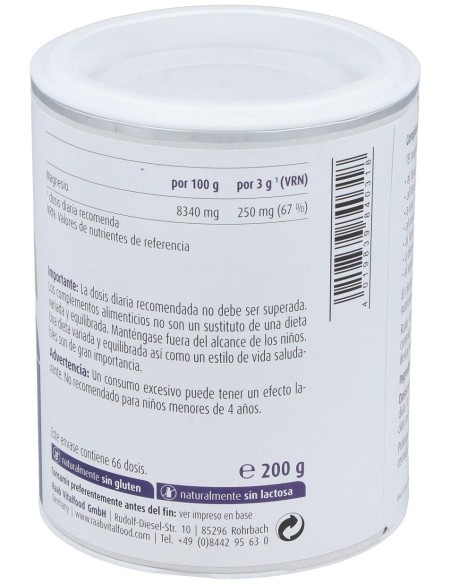 Citrato De Magnesio Polvo 200Gr.
