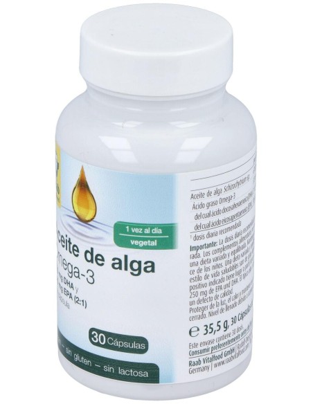 Raab Vitalfood Aceite De Alga Omega 3 1183Mg 30Caps