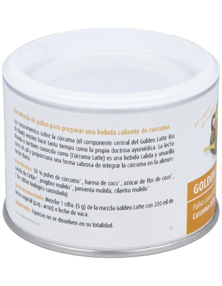 Raab Vitalfood Golden Latte Bebida De Curcuma En Polvo 70G