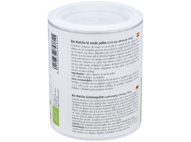 Raab Vitalfood Matcha Té Verde Basic Polvo 100G