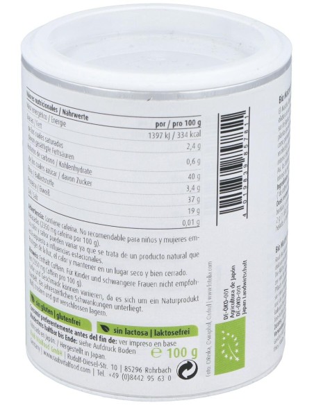 Raab Vitalfood Matcha Té Verde Basic Polvo 100G