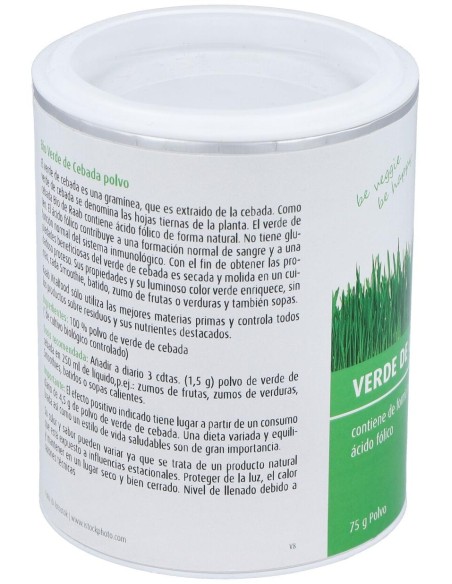 Verde De Cebada Polvo 75Gr. Bio