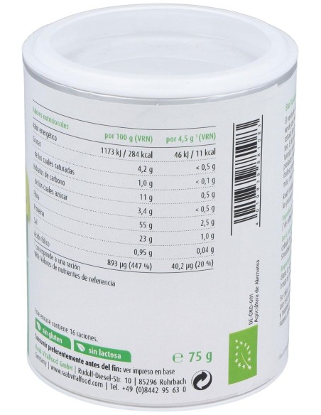 Verde De Cebada Polvo 75Gr. Bio