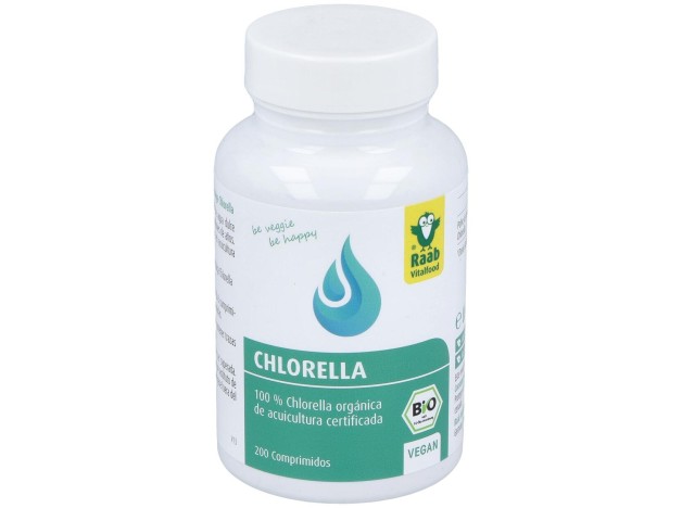 Raab Vitalfood Chlorella Ecológica 200 Comp