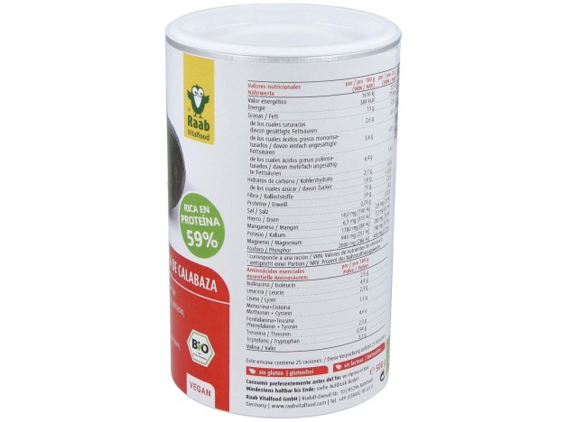 Raab Vitalfood Proteina De Pepita Calabaza Bio...