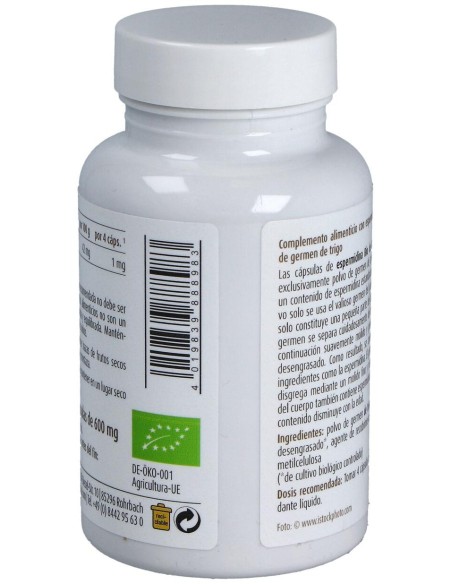 Raab Vitalfood Espermidina Germen De Trigo 600Mg 100Caps