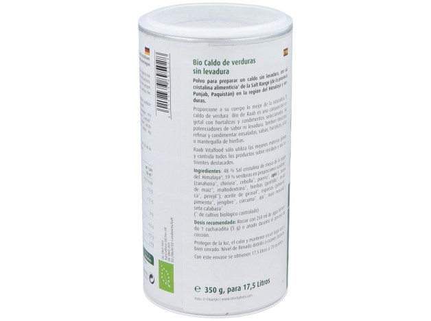Raab Vitalfood Caldo De Verduras Sin Levadura...