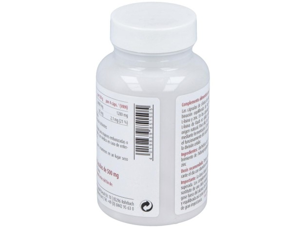 L-Lisina Con Zinc 100Cap.