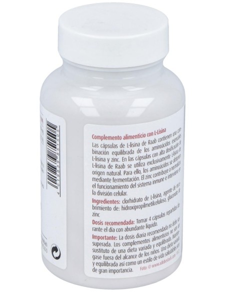 L-Lisina Con Zinc 100Cap.
