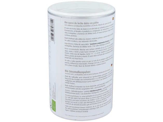 Raab Vitalfood Suero De Leche Dulce Natural...