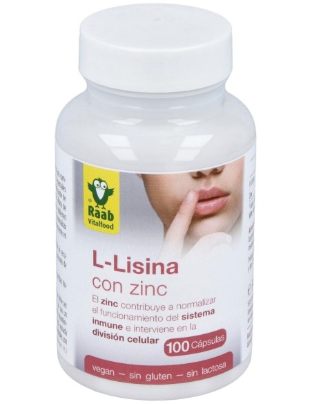 L-Lisina Con Zinc 100Cap.
