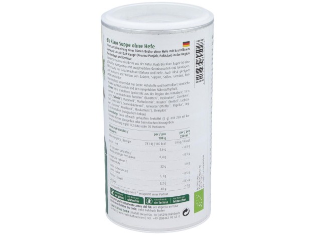 Raab Vitalfood Caldo De Verduras Sin Levadura...