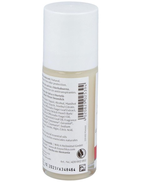 Dr. Hauschka Desodorante Roll-On Salvia Y Hierbabuena 50Ml