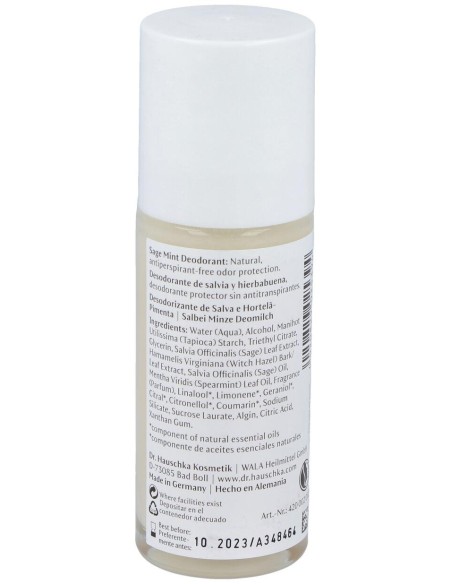 Dr. Hauschka Desodorante Roll-On Salvia Y Hierbabuena 50Ml