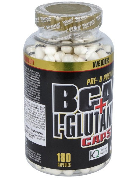 Weider Bcaa L-Glutamina 180Cap.
