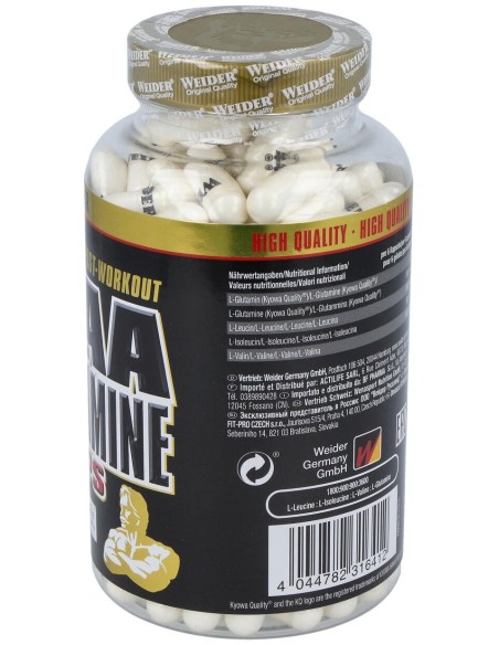 Weider Bcaa L-Glutamina 180Cap.