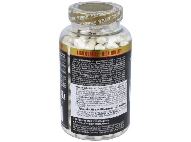 Weider Bcaa L-Glutamina 180Cap.