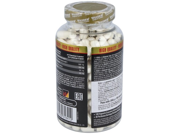 Weider Bcaa L-Glutamina 180Cap.