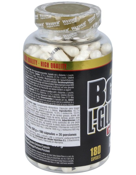 Weider Bcaa L-Glutamina 180Cap.