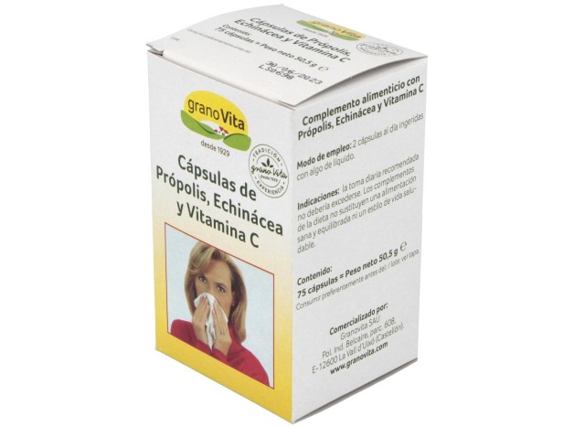 Granovita Capsulas Resfriado 75 Cap 250 Mg