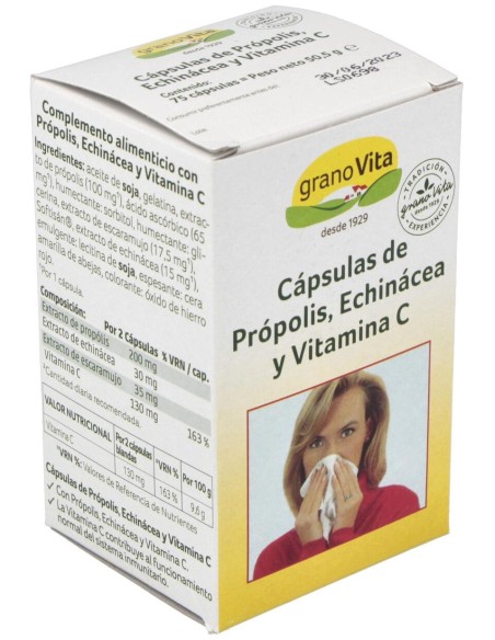 Granovita Capsulas Resfriado 75 Cap 250 Mg