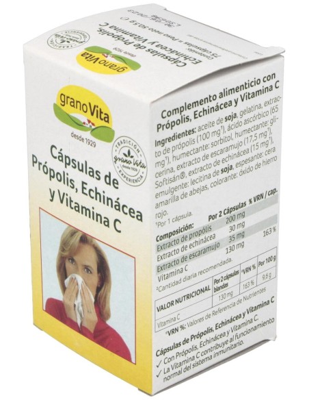 Granovita Capsulas Resfriado 75 Cap 250 Mg