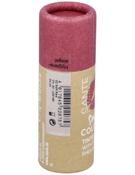 Balsamo Labial Color Kiss 02 Soft Red 7Gr.
