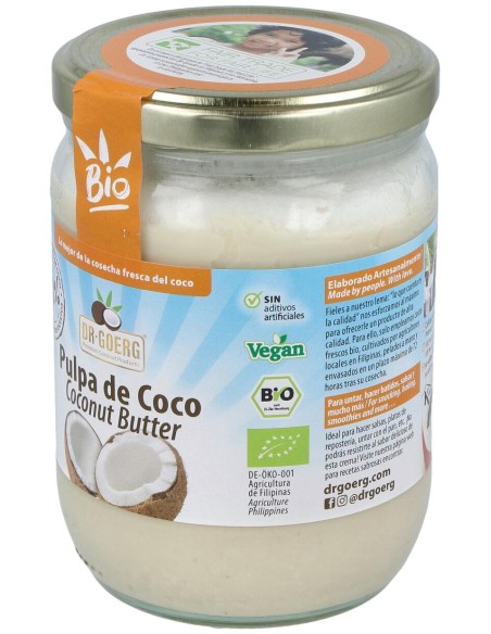 Pulpa De Coco Manteca 500Gr. Bio