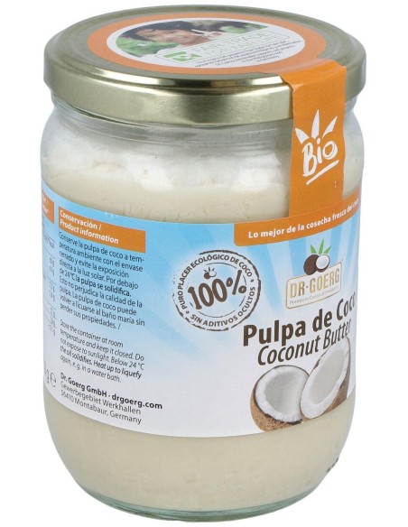 Pulpa De Coco Manteca 500Gr. Bio