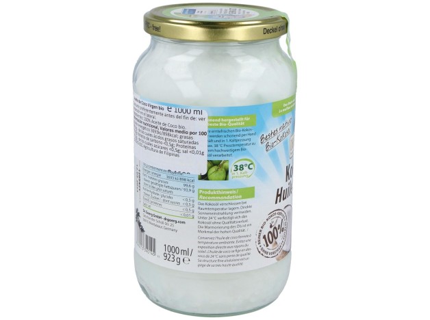 Aceite De Coco 1Lt .Bio