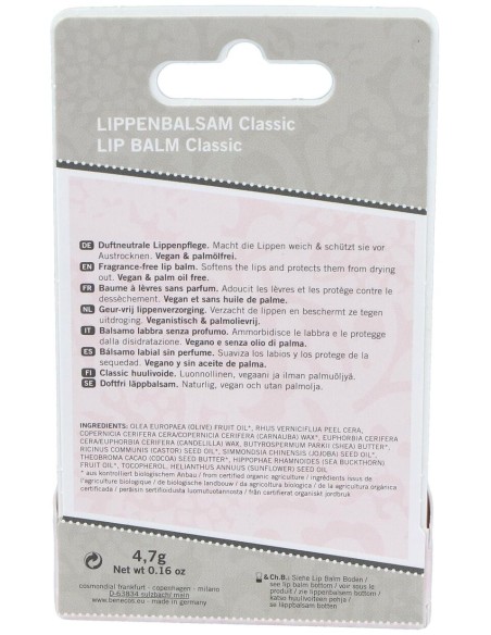 Benecos Cosmeticos Balsamo Labial Vegano Oliva Karite 48G