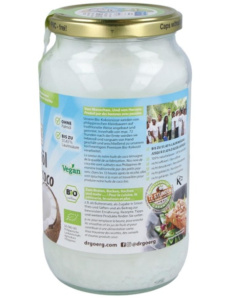 Aceite De Coco 1Lt .Bio