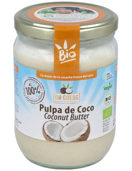 Pulpa De Coco Manteca 500Gr. Bio