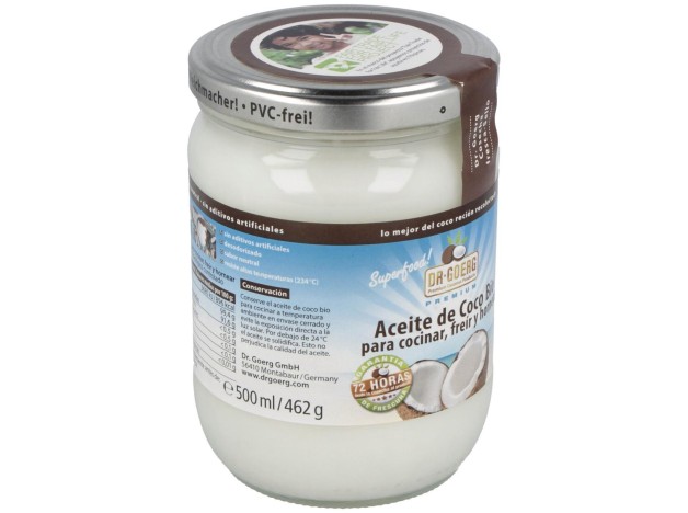 Aceite De Coco Premium Para Cocinar 500Ml. Bio