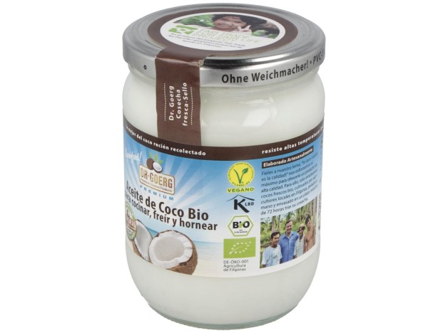 Aceite De Coco Premium Para Cocinar 500Ml. Bio
