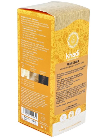 Khadi Tinte Rubio Claro 100% Vegetal 100G