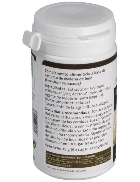 Pilze Wolhrab Melena De León Hericium Bio 60Caps