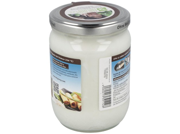 Aceite De Coco Premium Para Cocinar 500Ml. Bio