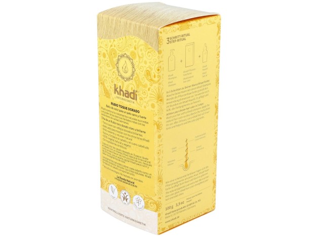 Khadi Hint Of Gold Tinte Rubio Dorado 100%...