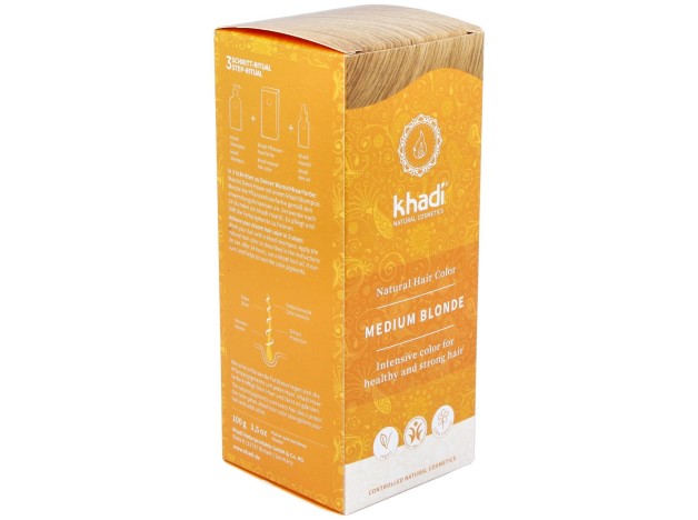 Khadi Tinte Herbal Natural Vegano Khadi Rubio...