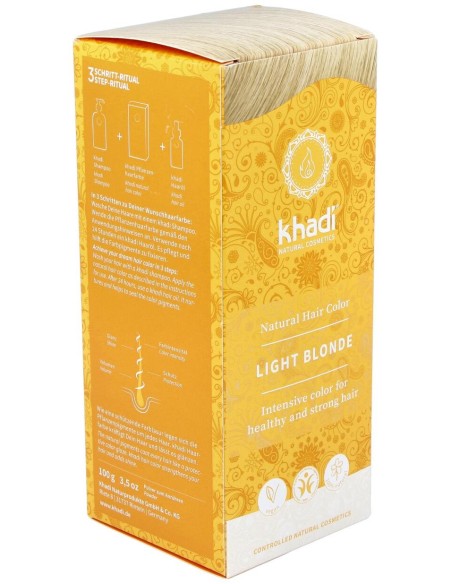 Khadi Tinte Rubio Claro 100% Vegetal 100G