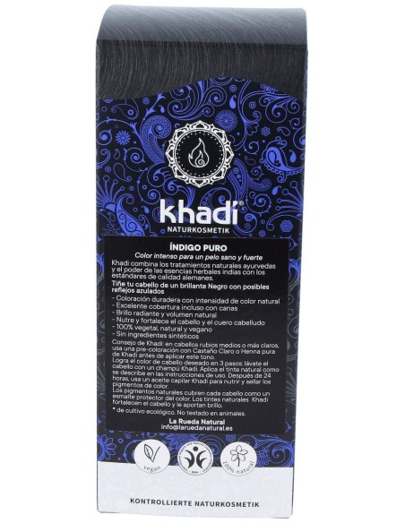 Khadi Tinte Indigo Natural Polvo 100G