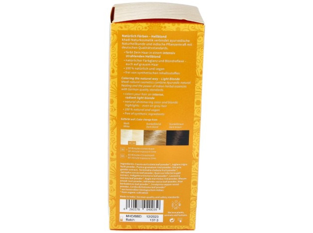 Khadi Tinte Rubio Claro 100% Vegetal 100G