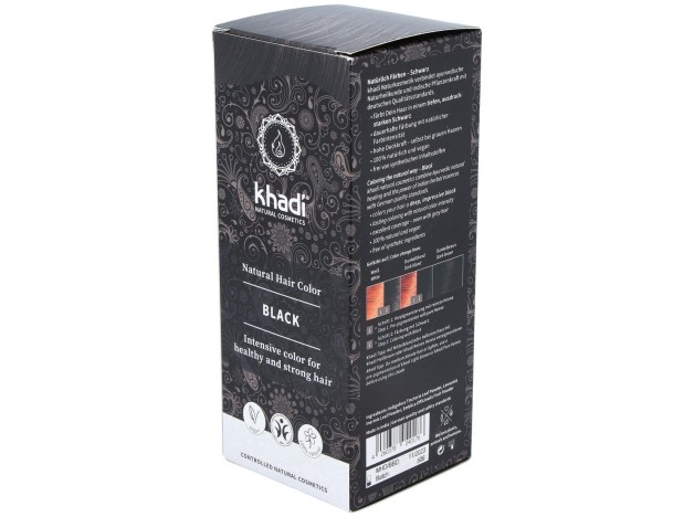 Khadi Tinte Negro Herbal 100% Vegetal 100G