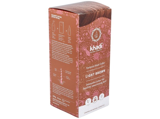 Khadi Tinte Castaño Claro 100% Vegetal 100G