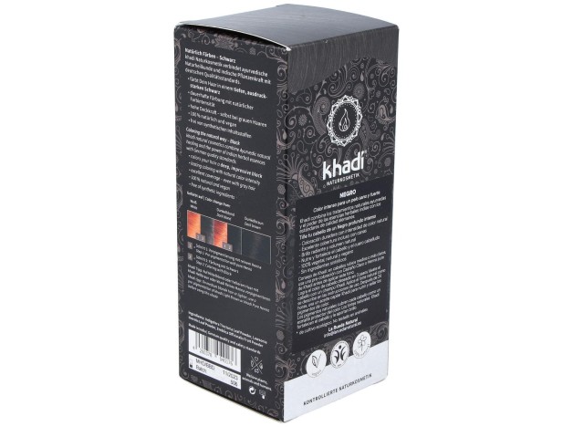 Khadi Tinte Negro Herbal 100% Vegetal 100G